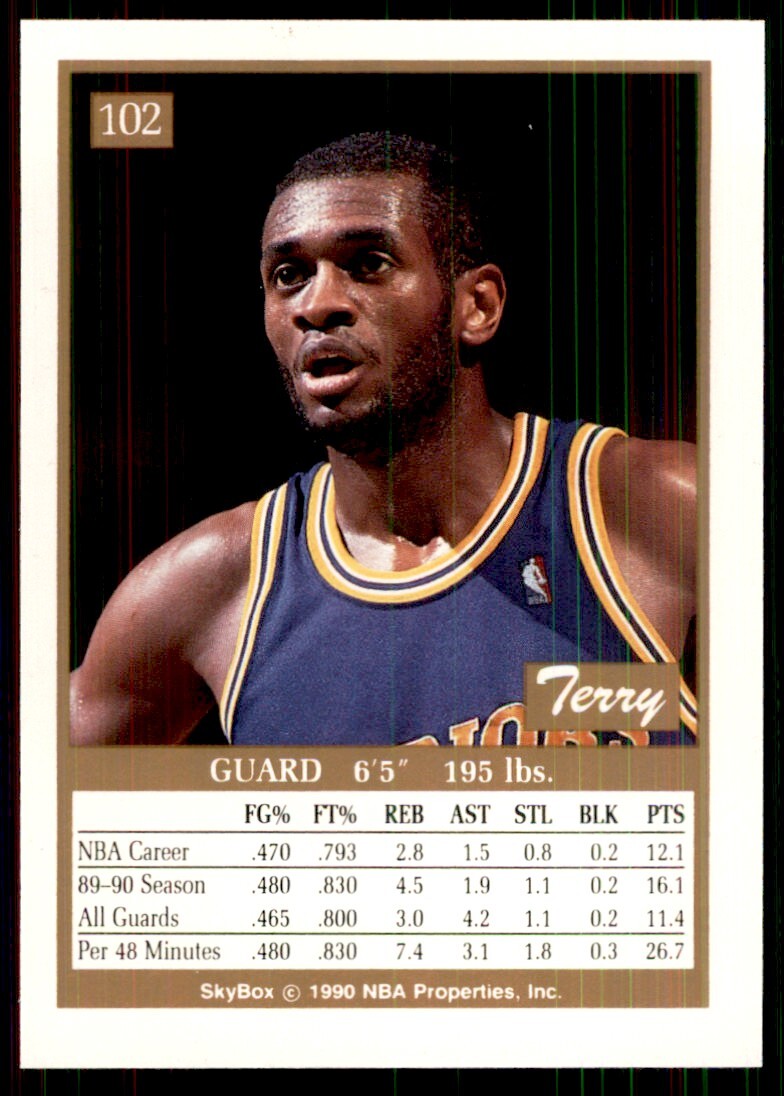 1990-91 SkyBox Terry Teagle Basketball Cards #102