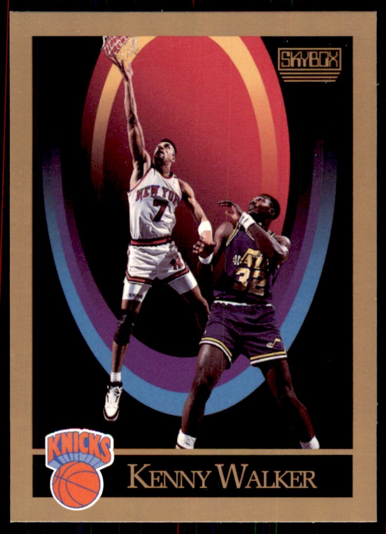 1990-91 SkyBox Kenny Walker Basketball Cards #195
