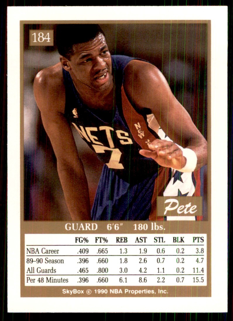 1990-91 SkyBox Pete Myers Basketball Cards #184
