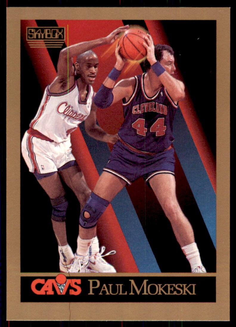 1990-91 SkyBox. Paul Mokeski Basketball Cards #53