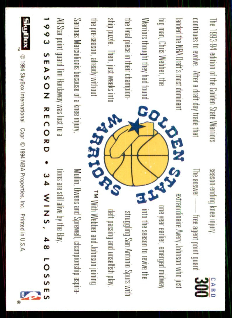 1993-94 SkyBox Chris Webber/Avery Johnson Basketball Cards #300