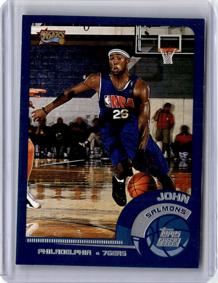 2002-03 Topps John Salmons Rookie Basketball Card Philadelphia 76ers #209