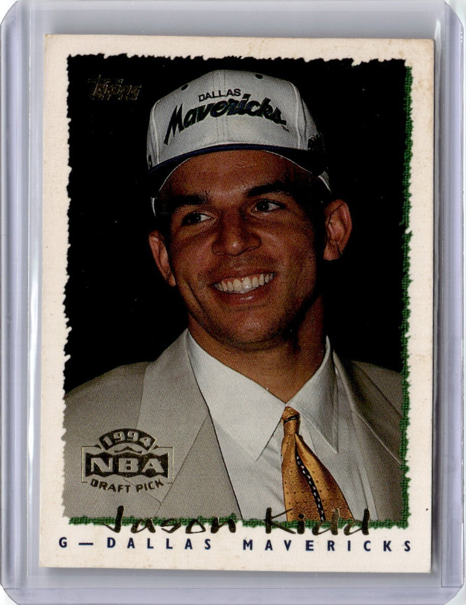 1994-95 Topps Jason Kidd Rookie Basketball Card Dallas Mavericks #37