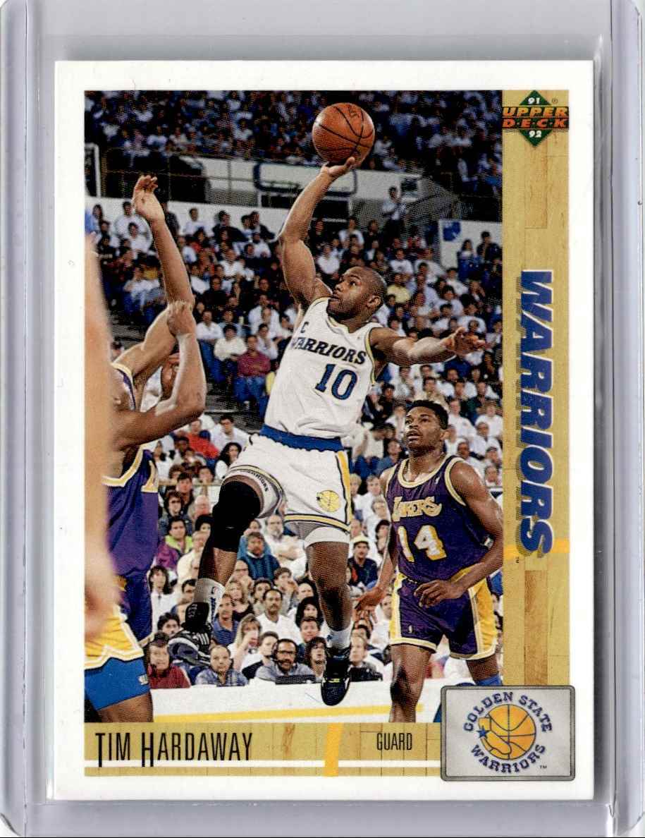 1991-92 Upper Deck Basketball Card Tim Hardaway A Golden State Warriors #243
