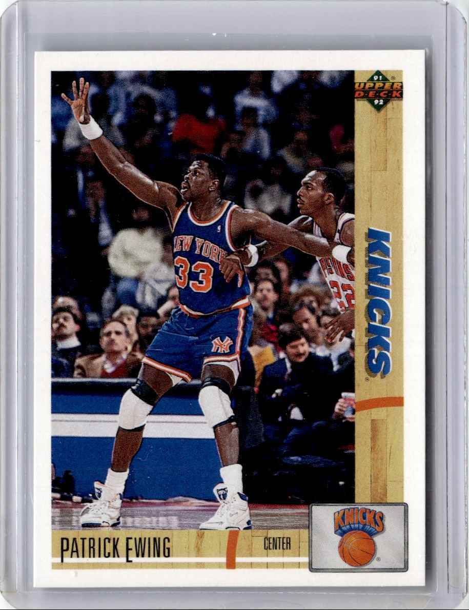 1991-92 Upper Deck Basketball Card Patrick Ewing A New York Knicks #343
