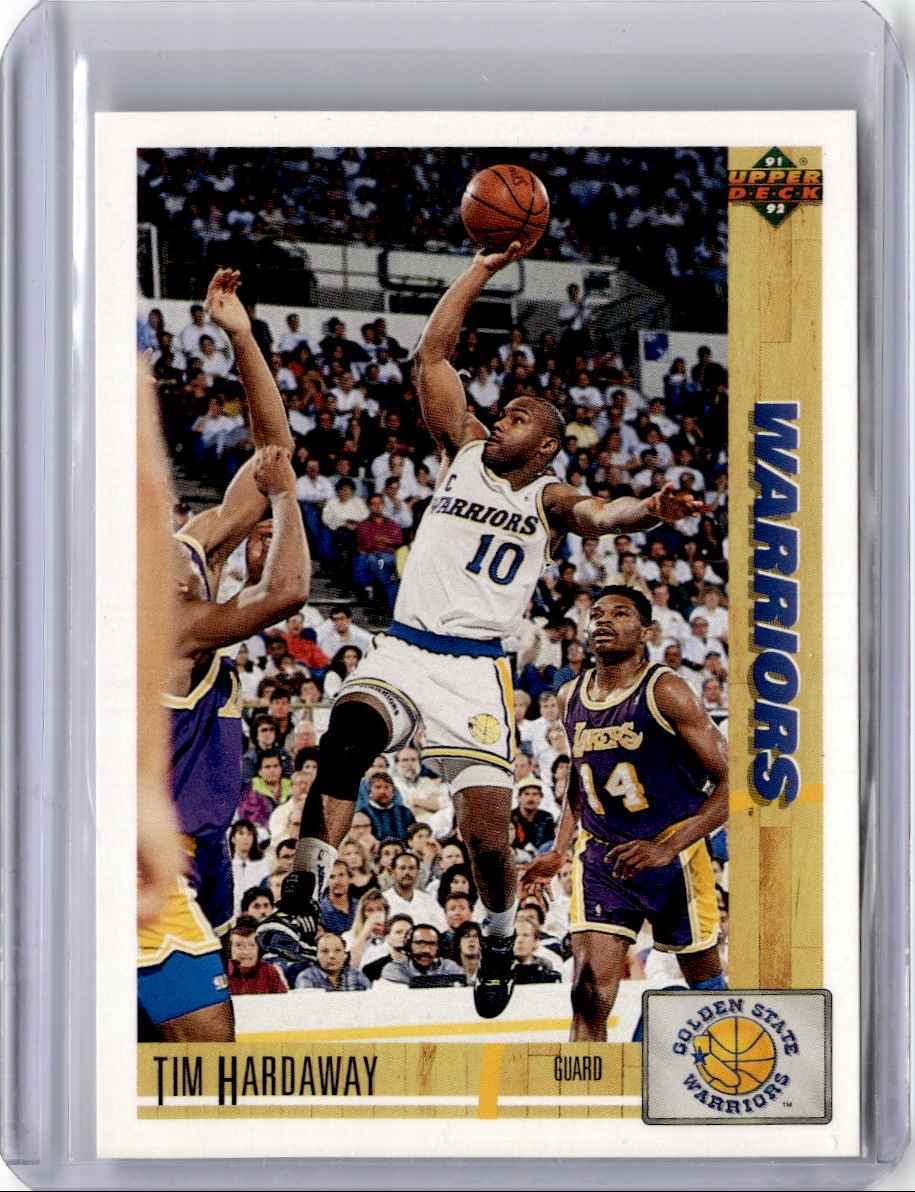 1991-92 Upper Deck Basketball Card Tim Hardaway C Golden State Warriors #243
