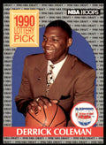 1990-91 Hoops Derrick Coleman Basketball Cards #390
