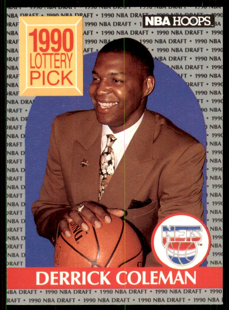 1990-91 Hoops Derrick Coleman C Basketball Cards #390