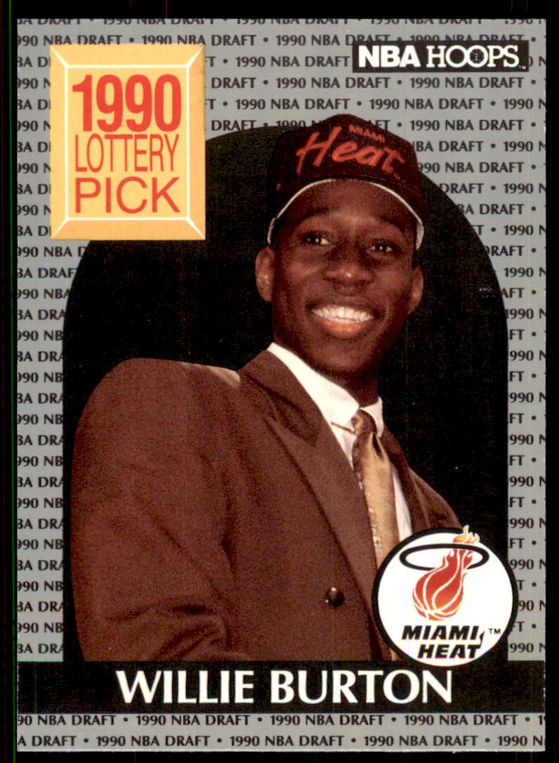1990-91 Hoops Willie Burton F Basketball Cards #398