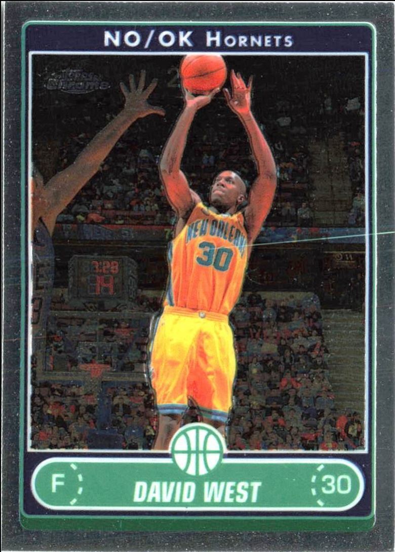 2006-07 Topps Chrome David West New Orleans Hornets #95