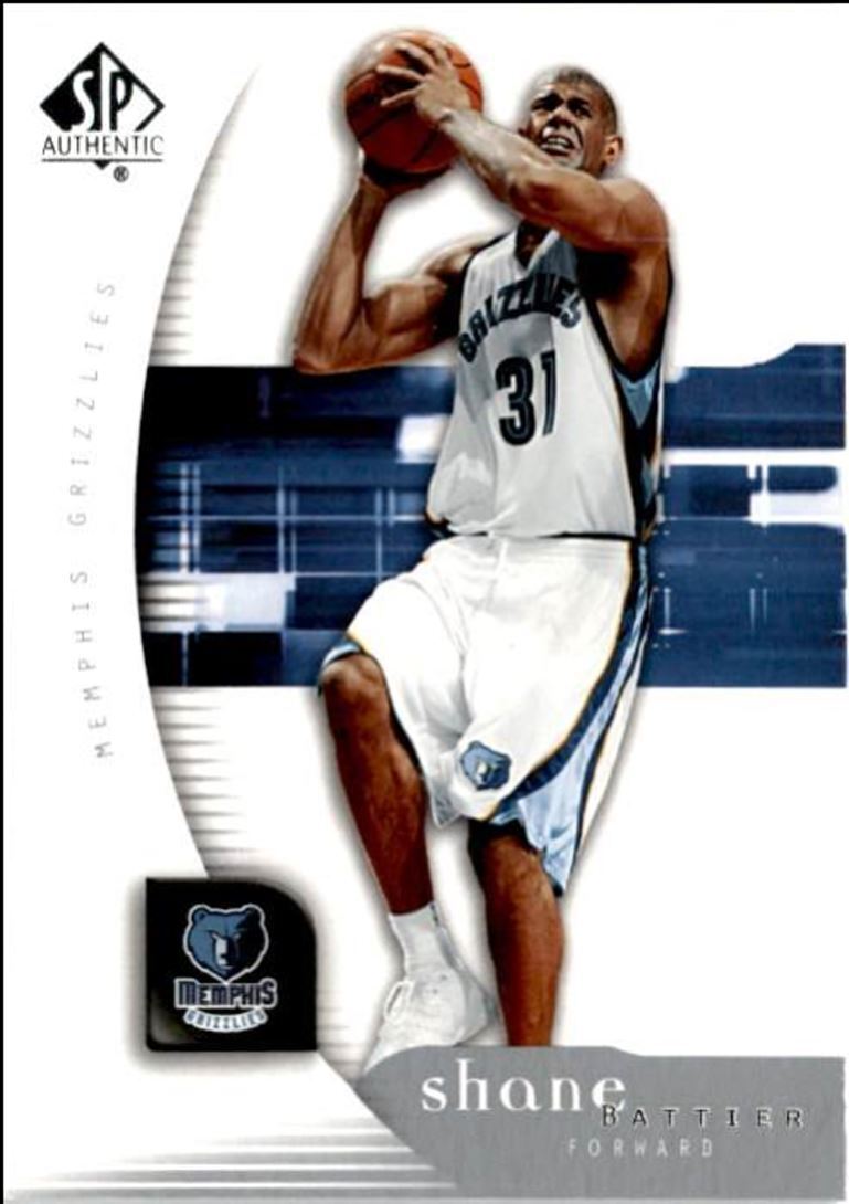 2005-06 SP Authentic Shane Battier / Memphis Grizzlies #42