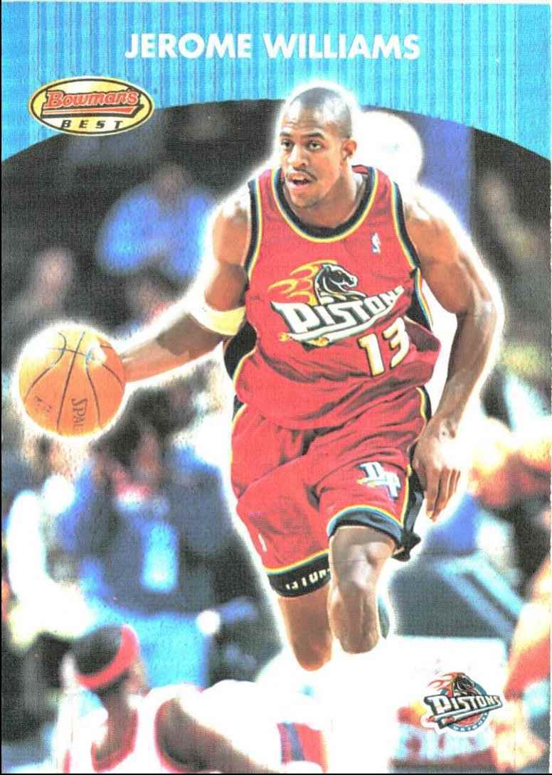 2001-02 Bowman's Best Jerome Williams Detroit Pistons #88