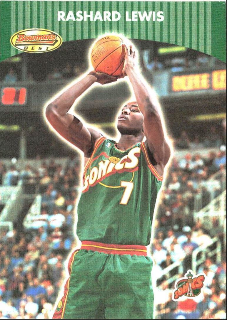 2001-02 Bowman's Best Rashard Lewis / Seattle SuperSonics #48