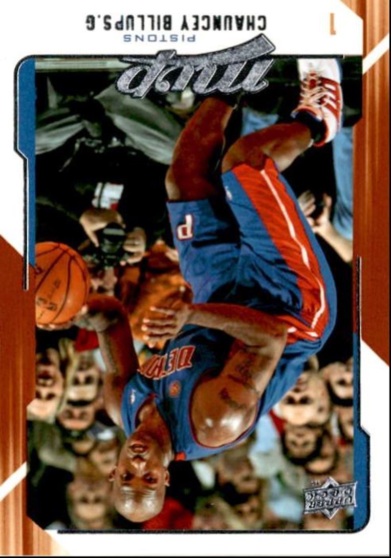2008-09 Upper Deck MVP Chauncey Billups Detroit Pistons #42