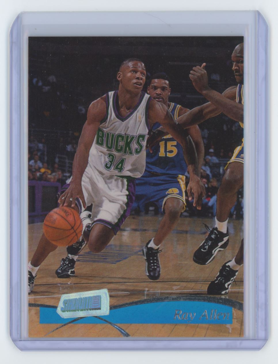 1997-98 Stadium Club Ray Allen Basketball Card Milwaukee Bucks #9
