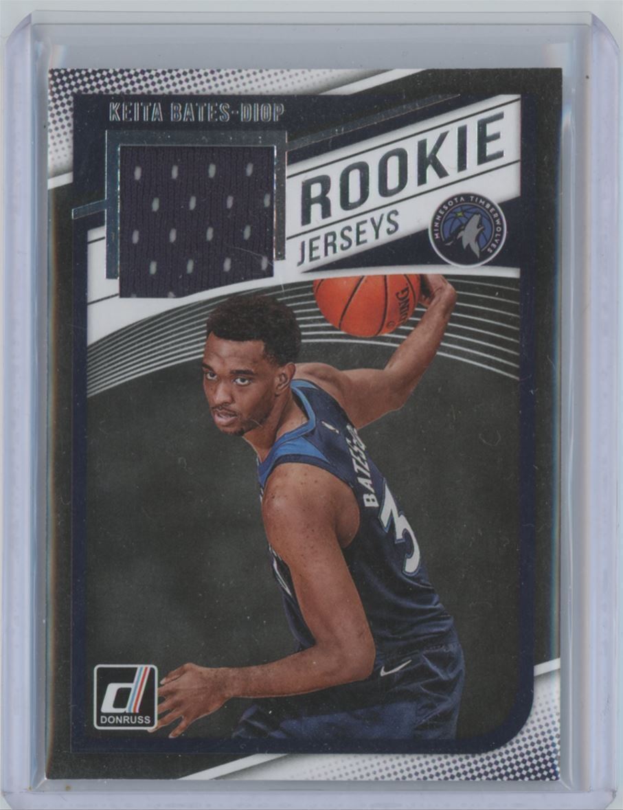 2018-19 Donruss Rookie Jerseys Keita Bates-Diop Minnesota Timberwolves #RJ-KBD
