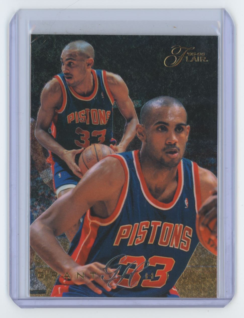1995-96 Flair Grant Hill Basketball Card Detroit Pistons #37