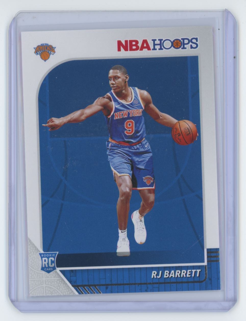 2019-20 NBA Hoops RJ Barrett Basketball Card New York Knicks #201