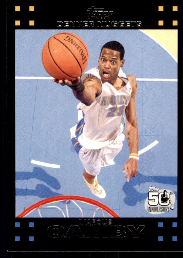 2007-08 Topps Marcus Camby Basketball Cards #90