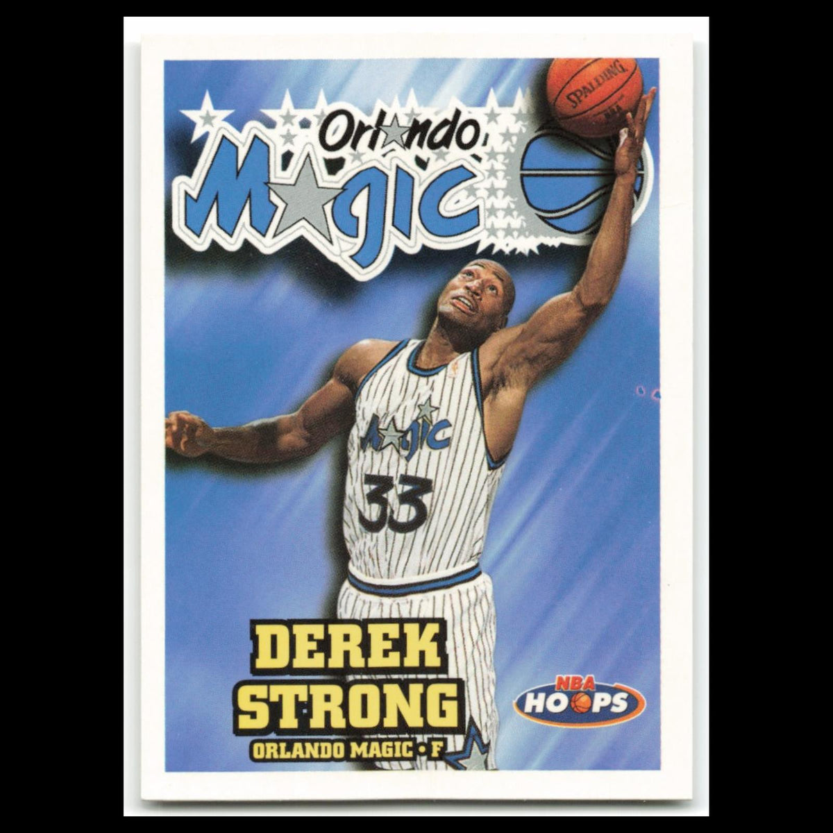 Derek Strong #112 1997 Hoops Orlando Magic Basketball Card NBA NM