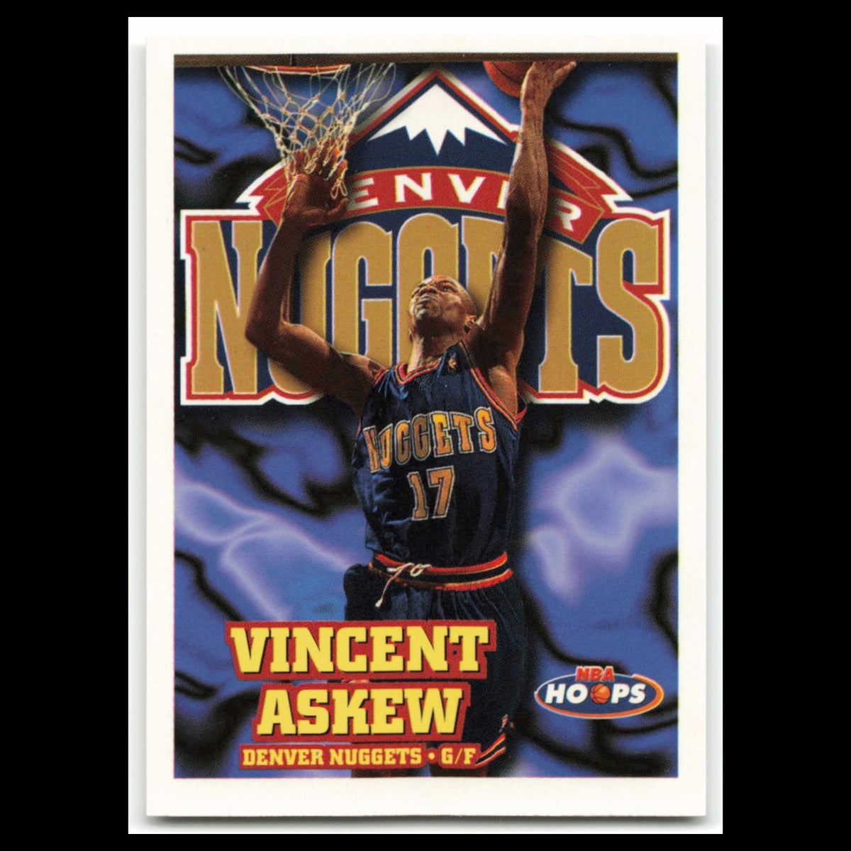 Vincent Askew #42 1997 Hoops Denver Nuggets Basketball Card NBA NM