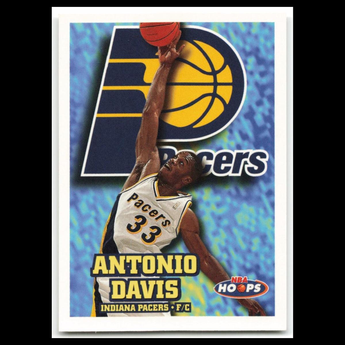 Antonio Davis #66 1997 Hoops Indiana Pacers Basketball Card NBA NM