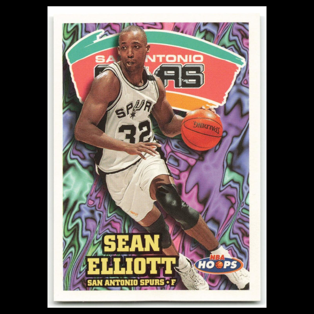 Sean Elliott #134 1997 Hoops San Antonio Spurs Basketball Card NBA NM