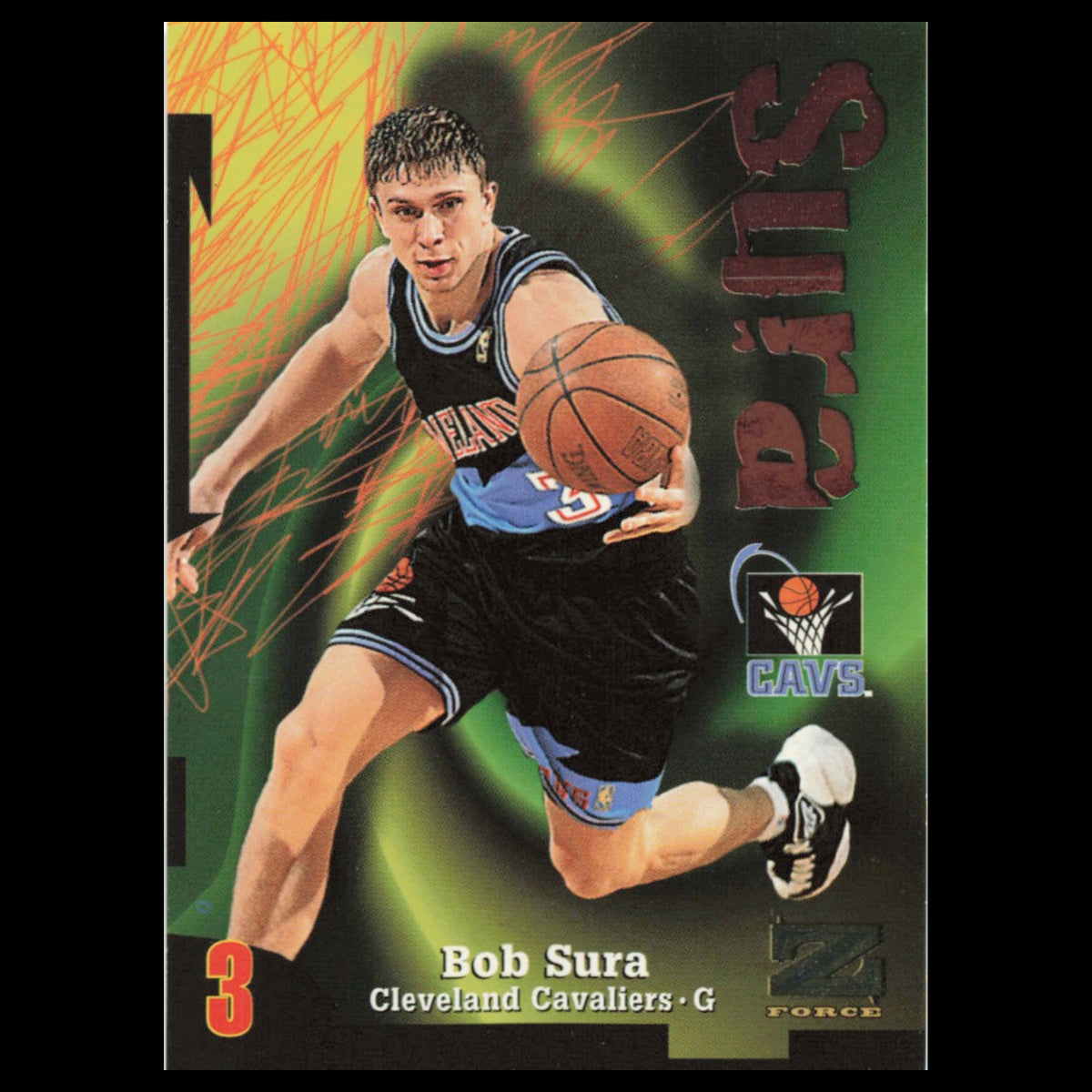 Bob Sura #102 1997 SkyBox Z-Force Cleveland Cavaliers Basketball Card NBA NM