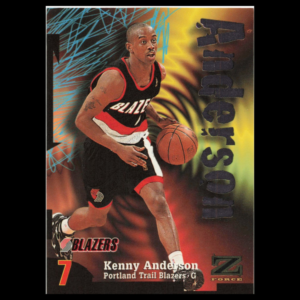 Kenny Anderson #36 1997 SkyBox Z-Force Portland Trail Blazers Basketball Card NM