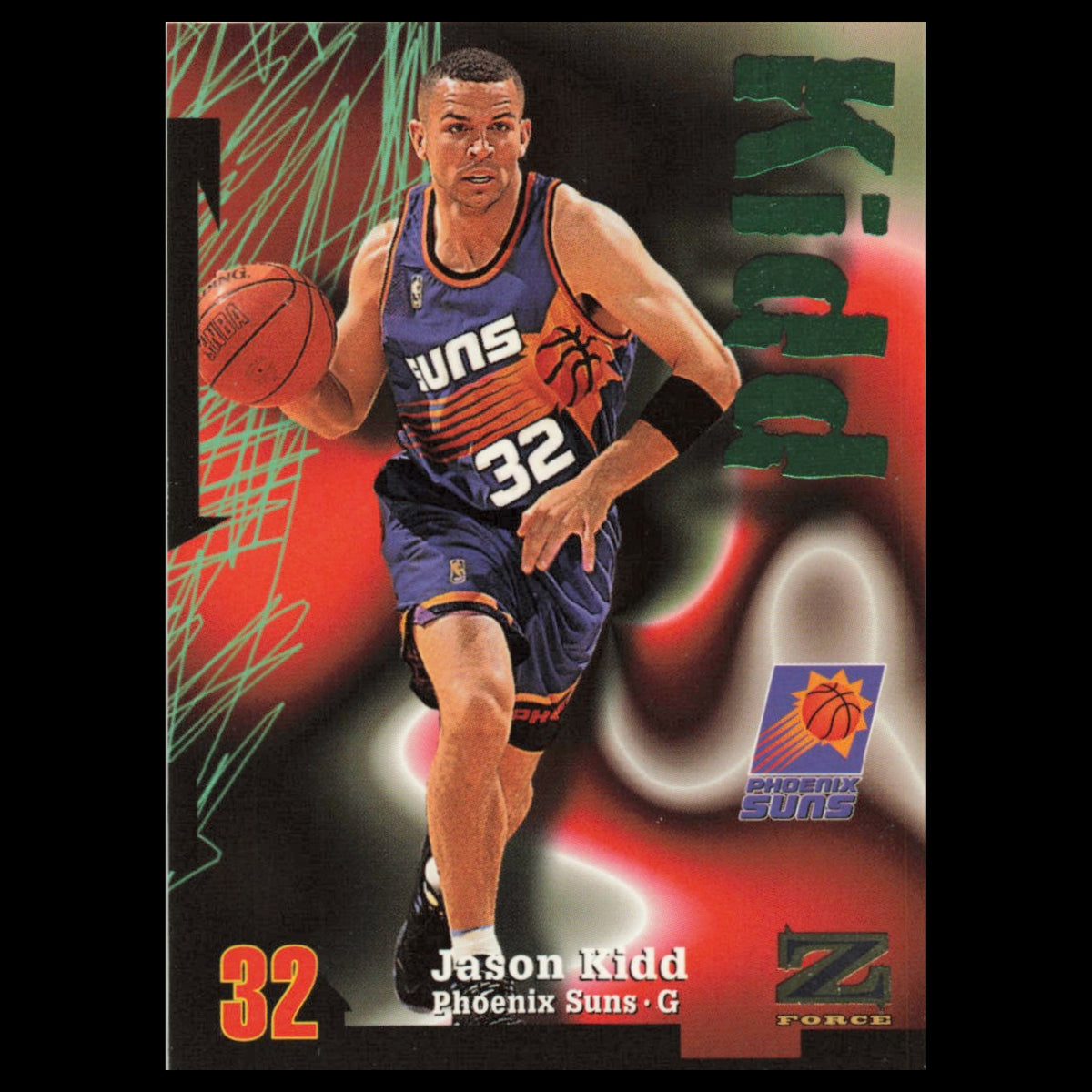 Jason Kidd #94 1997 SkyBox Z-Force Phoenix Suns Basketball Card NBA NM