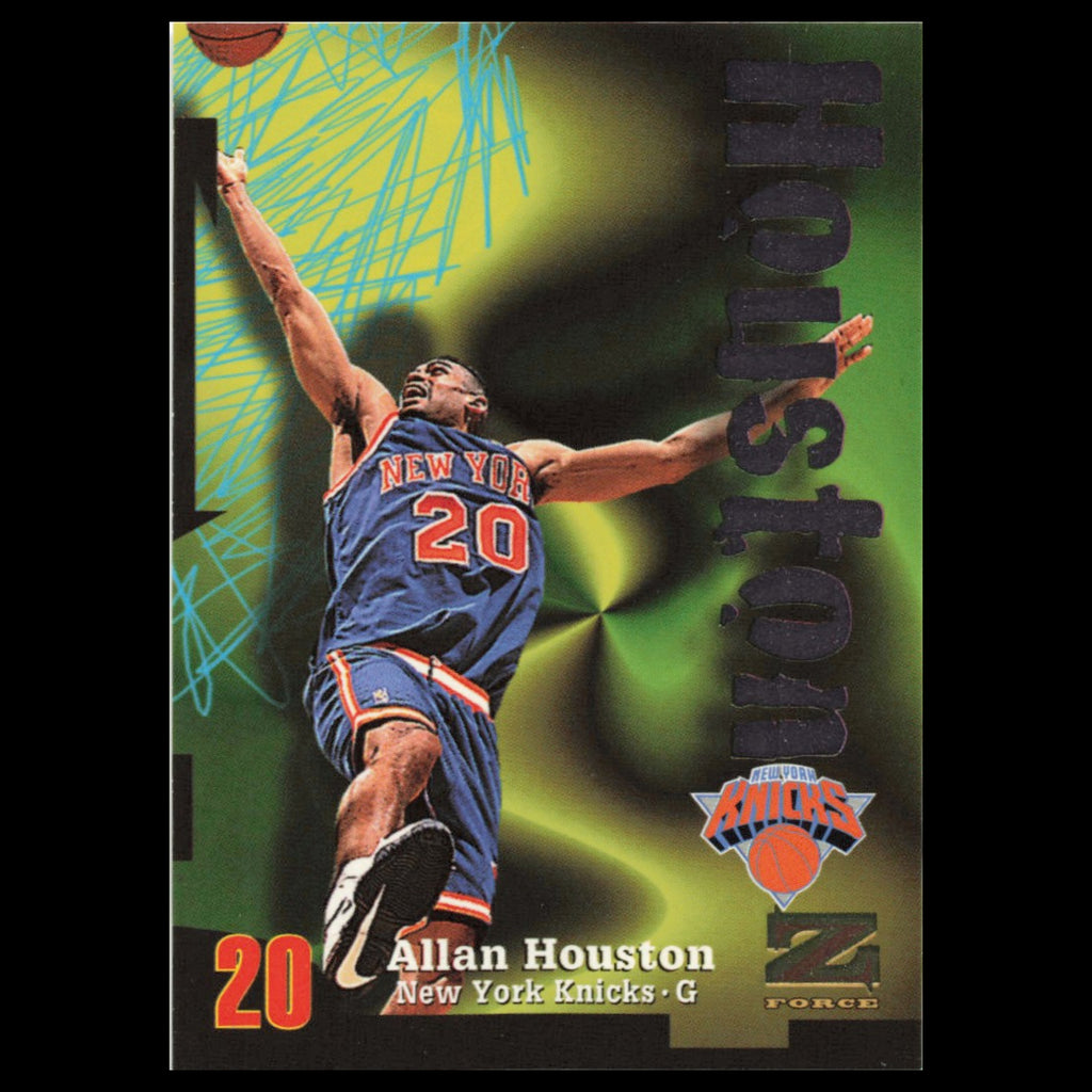 Allan Houston #98 1997 SkyBox Z-Force New York Knicks Basketball Card NBA NM