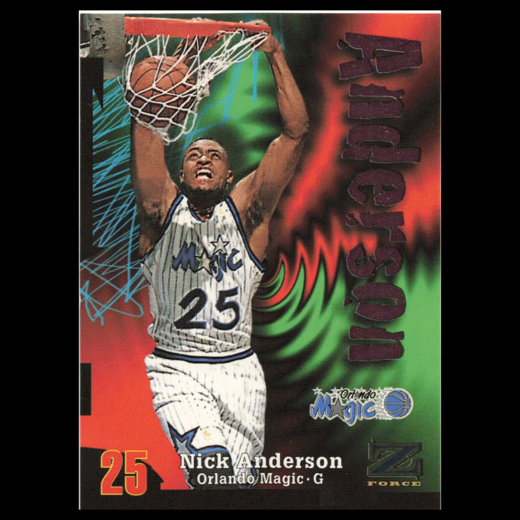 Nick Anderson #25 1997 SkyBox Z-Force Orlando Magic Basketball Card NBA NM