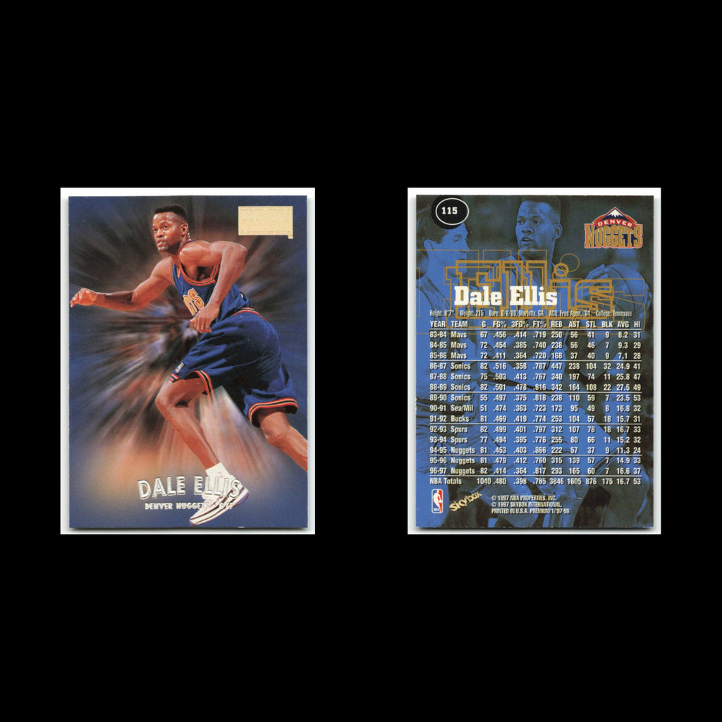Dale Ellis #115 1997 SkyBox Premium Denver Nuggets Basketball Card NBA NM