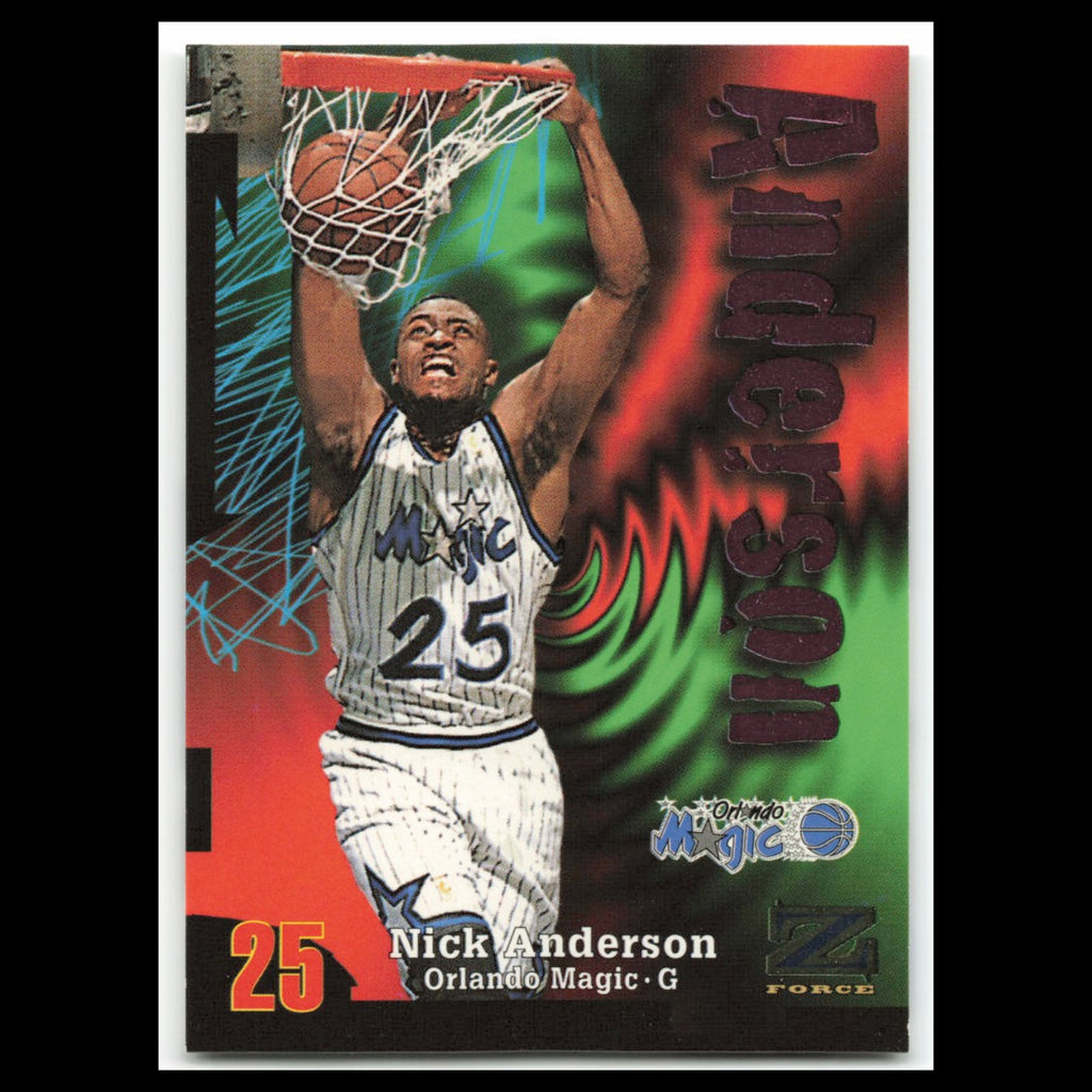 Nick Anderson #25 1997 SkyBox Z-Force Orlando Magic Basketball Card NBA NM