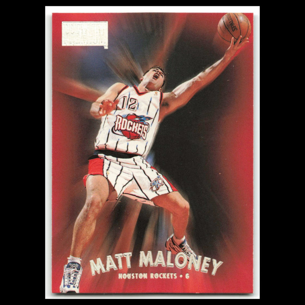 Matt Maloney #2 1997 SkyBox Premium Houston Rockets Basketball Card NBA NM