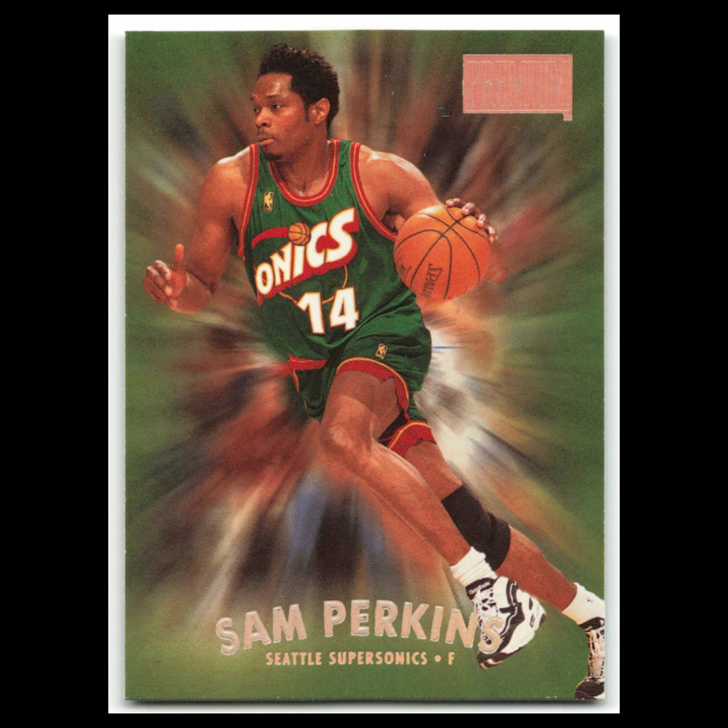 Sam perkins #40 1997 SkyBox Premium Seattle SuperSonics Basketball Card NBA NM