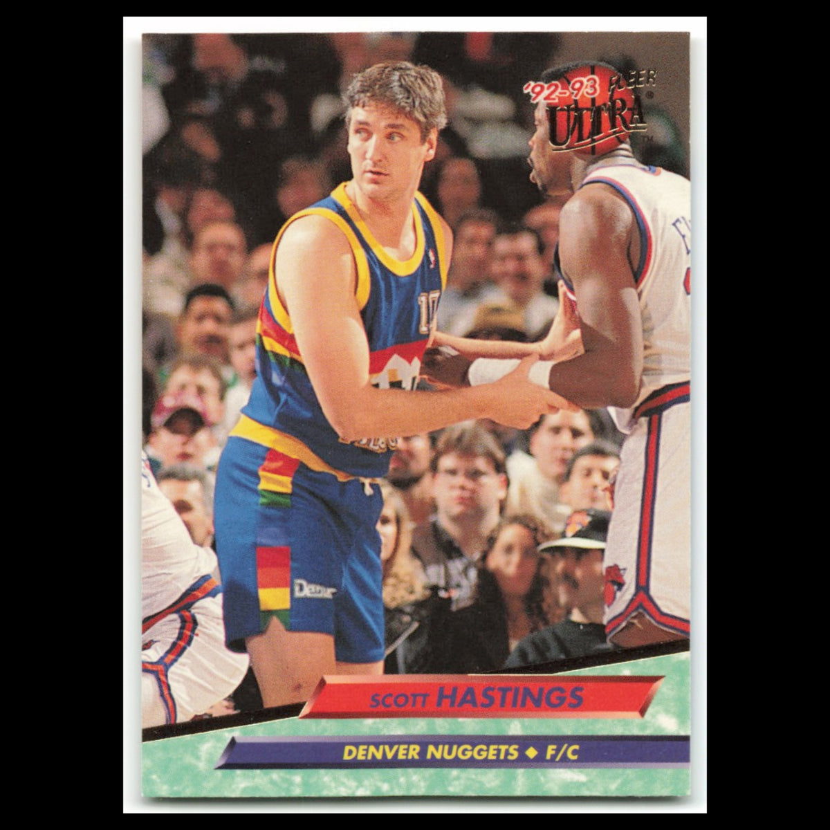 Scott Hastings #252 1992 Fleer Ultra Denver Nuggets Basketball Card NBA NM