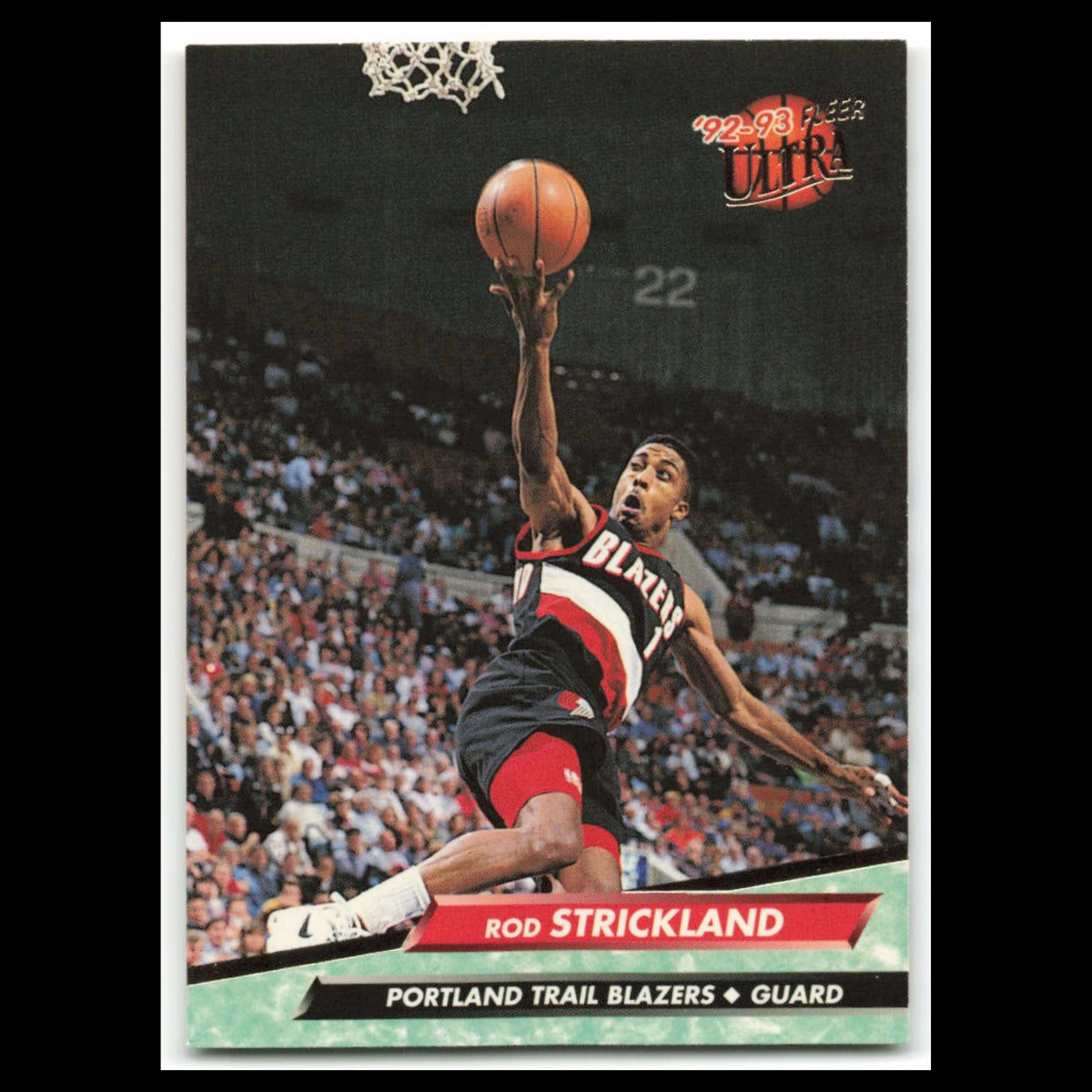 Rod Strickland #346 1992 Fleer Ultra Portland Trail Blazers Basketball Card NBA