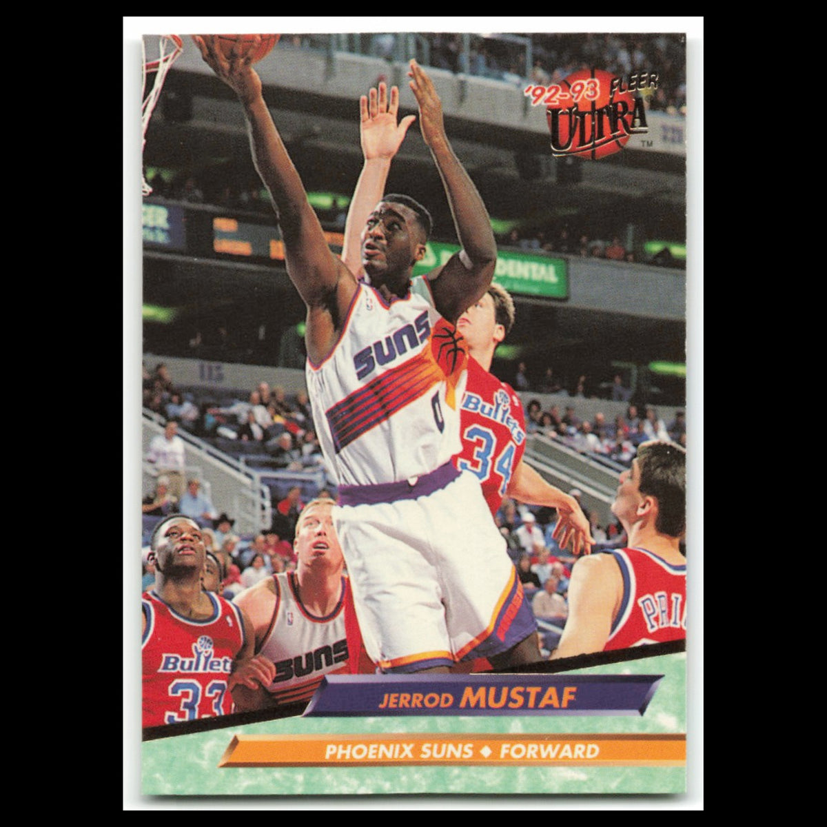 Jerrod Mustaf #342 1992 Fleer Ultra Phoenix Suns Basketball Card NBA NM
