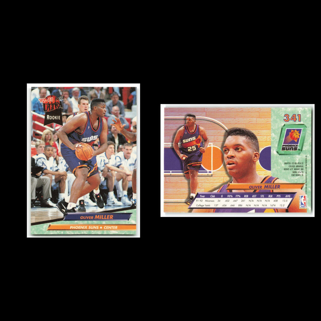 Oliver Miller Rookie #341 1992 Fleer Ultra Phoenix Suns Basketball Card NBA NM