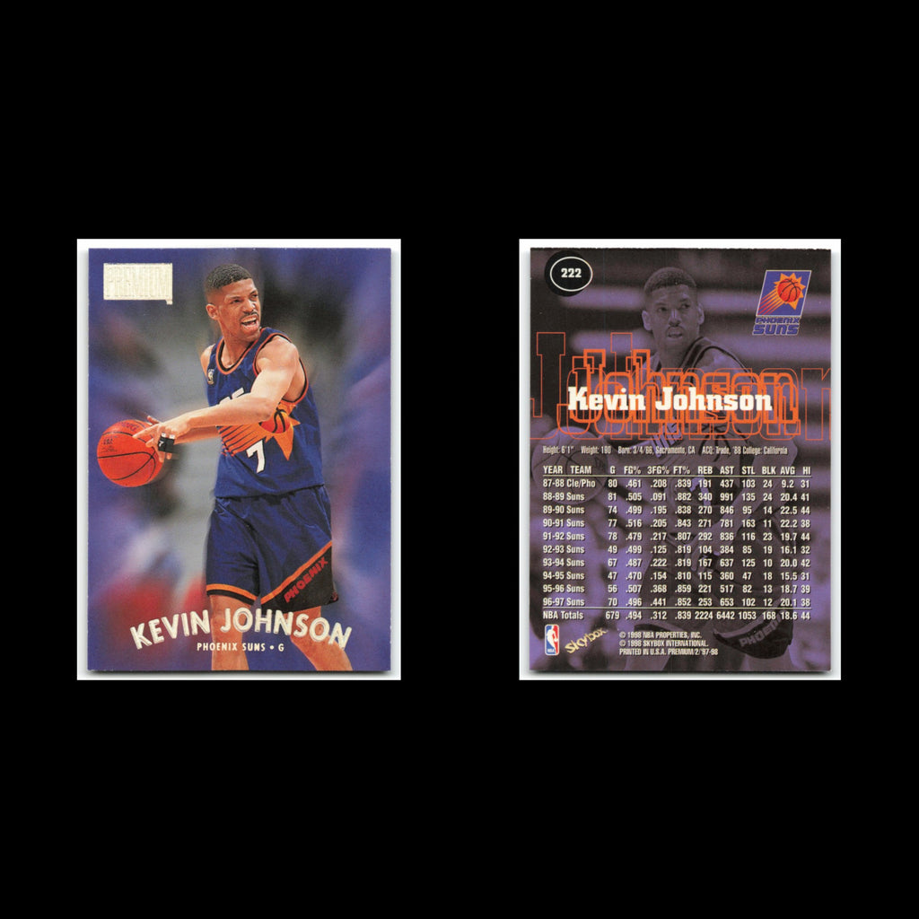 Kevin Johnson #222 1997 SkyBox Premium Phoenix Suns Basketball Card NBA NM