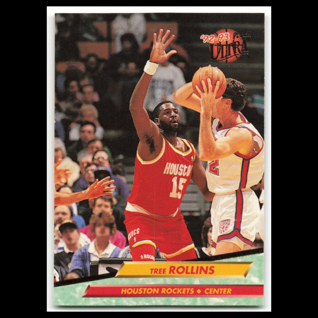 Tree Rollins #272 1992 Fleer Ultra Houston Rockets Basketball Card NBA NM