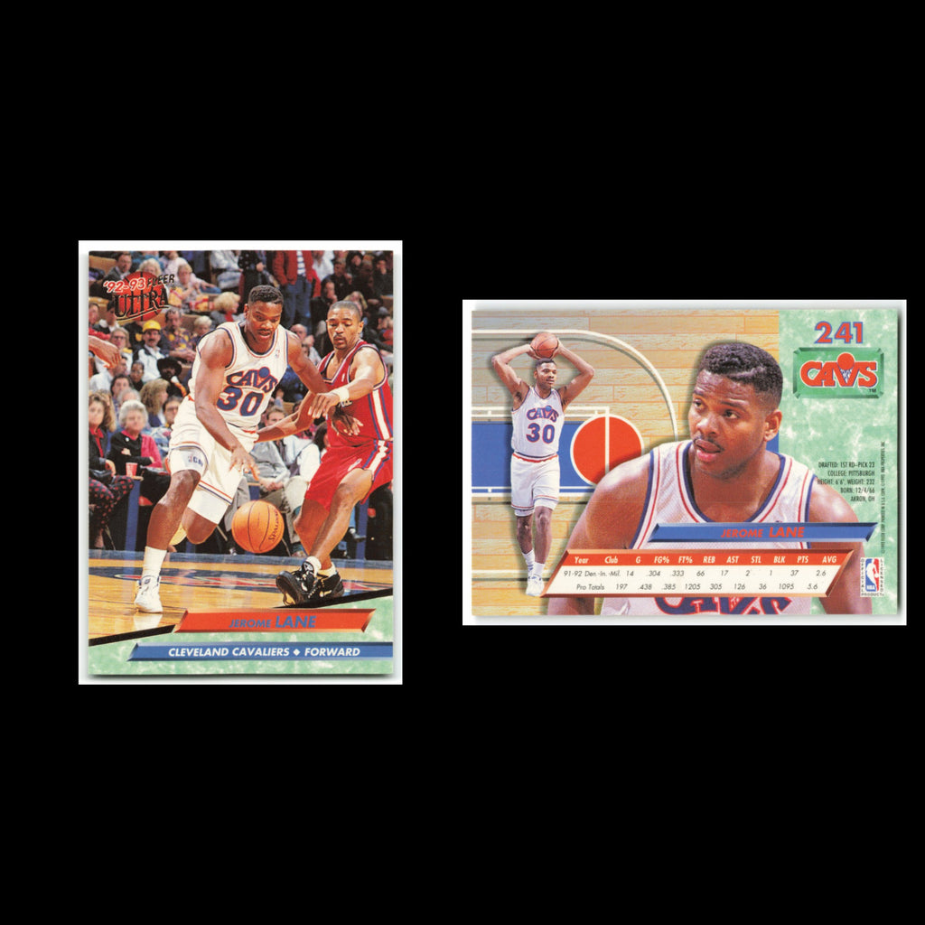Jerome Lane #241 1992 Fleer Ultra Cleveland Cavaliers Basketball Card NBA NM