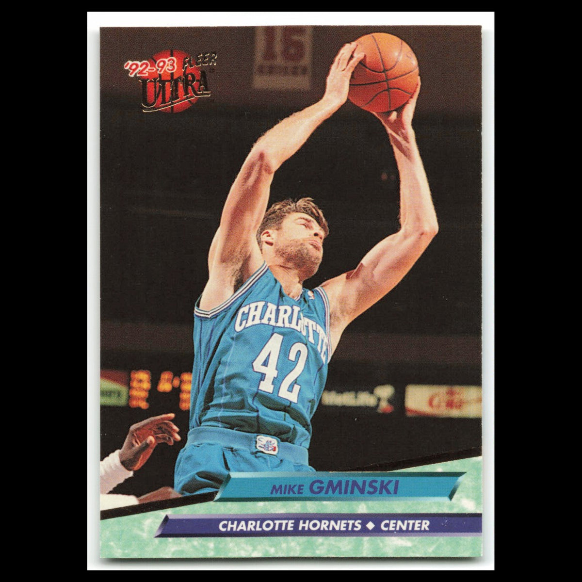 Mike Gminski #232 1992 Fleer Ultra Charlotte Hornets Basketball Card NBA NM