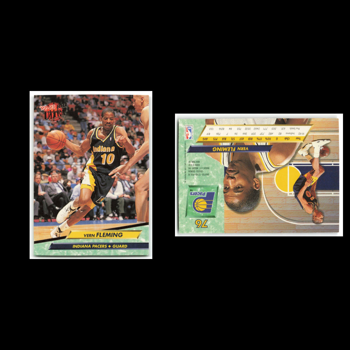 Vern Fleming #76 1992 Fleer Ultra Indiana Pacers Basketball Card NBA NM