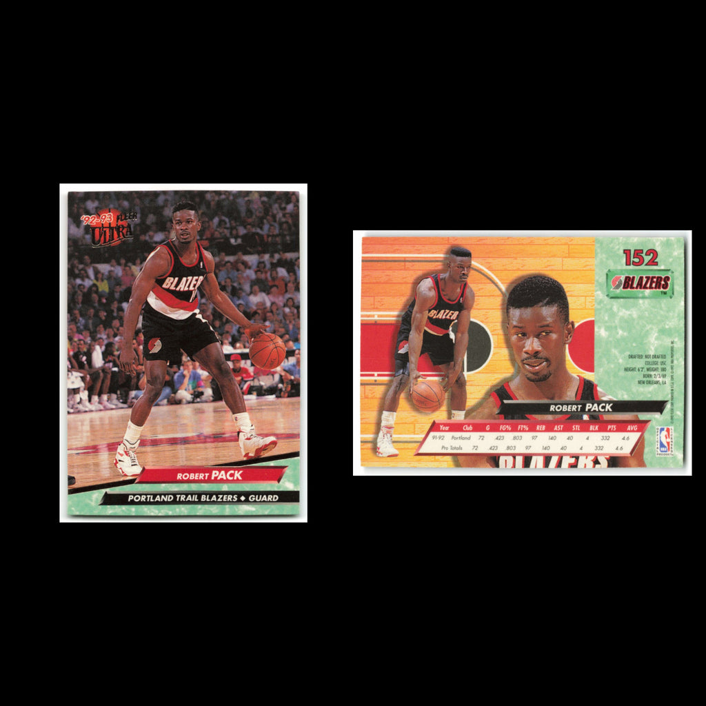 Robert Pack #152 1992 Fleer Ultra Portland Trail Blazers Basketball Card NBA NM