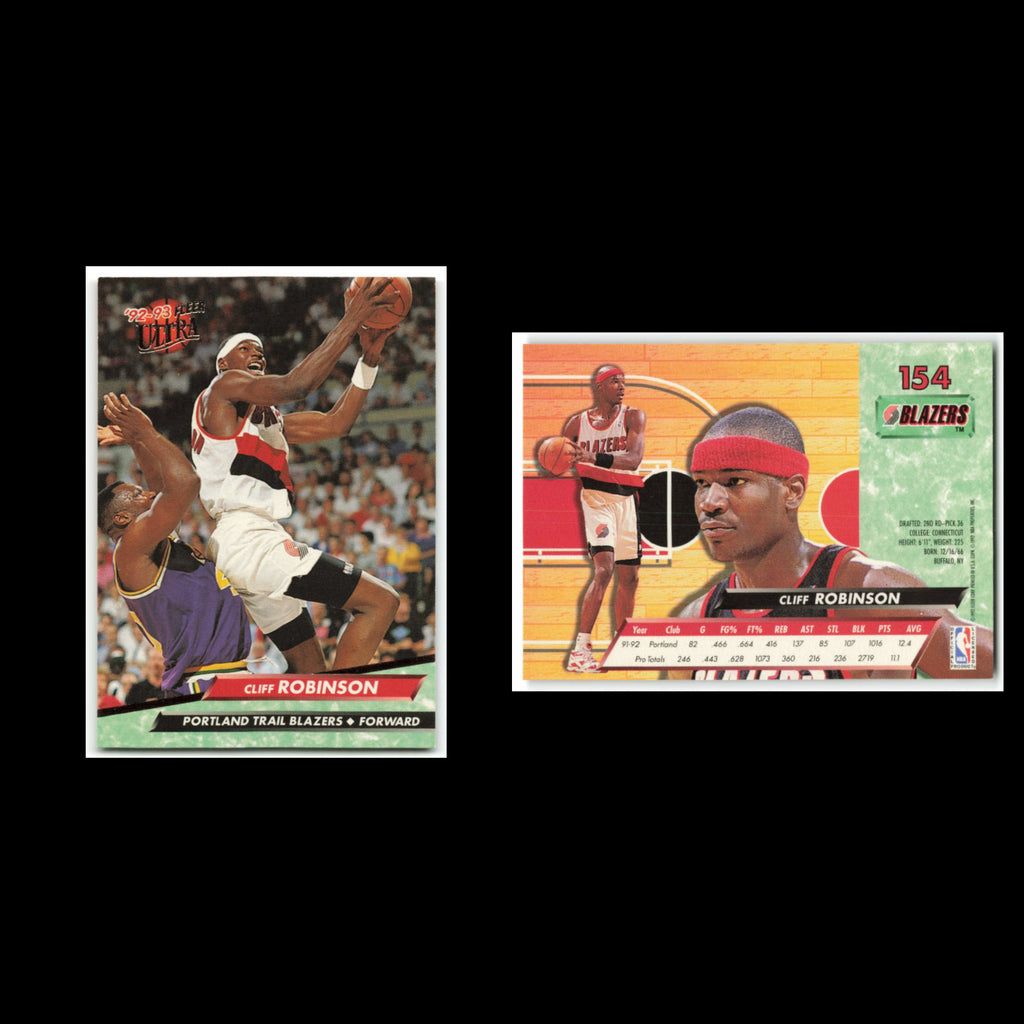 Clifford Robinson #154 1992 Fleer Ultra Portland Trail Blazers Basketball Card