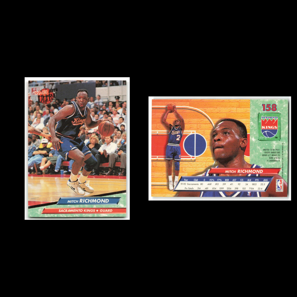 Mitch Richmond #158 1992 Fleer Ultra Sacramento Kings Basketball Card NBA NM