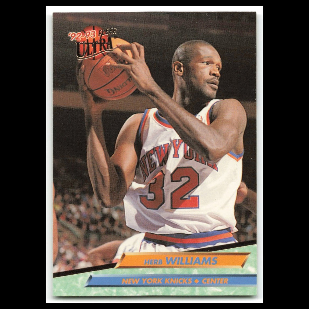 Herb Williams #324 1992 Fleer Ultra New York Knicks Basketball Card NBA NM