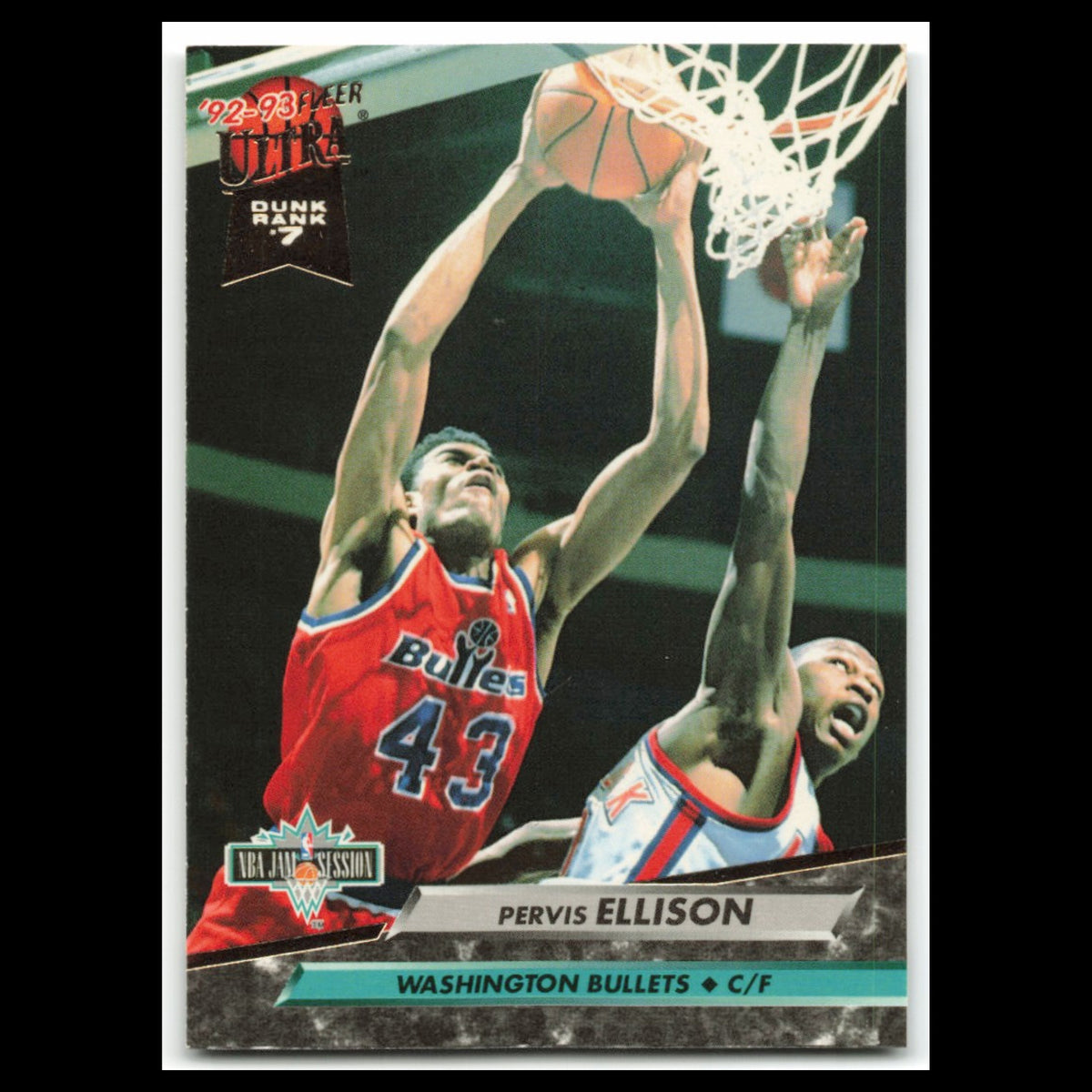 Pervis Ellison #207 1992 Fleer Ultra Washington Bullets Basketball Card NBA NM
